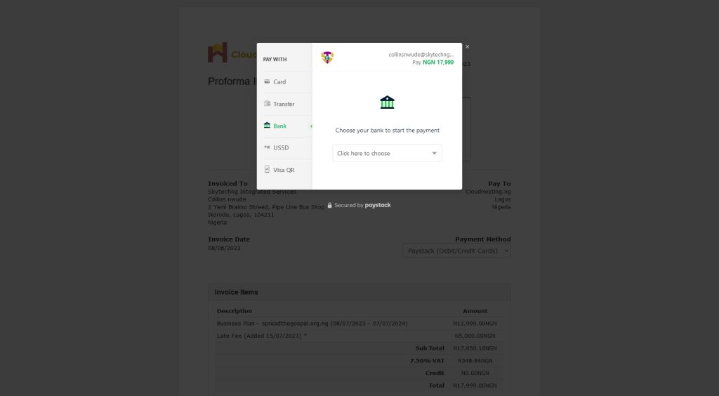 How to make payment
