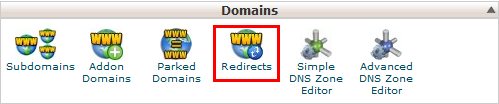 How to create a site/domain redirect in cPanel