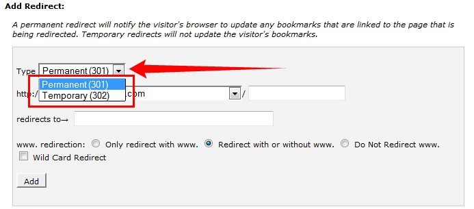 How to create a site/domain redirect in cPanel