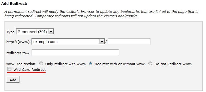 How to create a site/domain redirect in cPanel